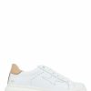 Trainers * | Jones Bootmaker Womens White Enrica Leather Platform Trainers