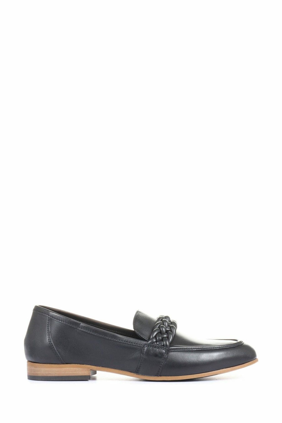 Shoes * | Jones Bootmaker Black Sandpiper Ladies Loafers