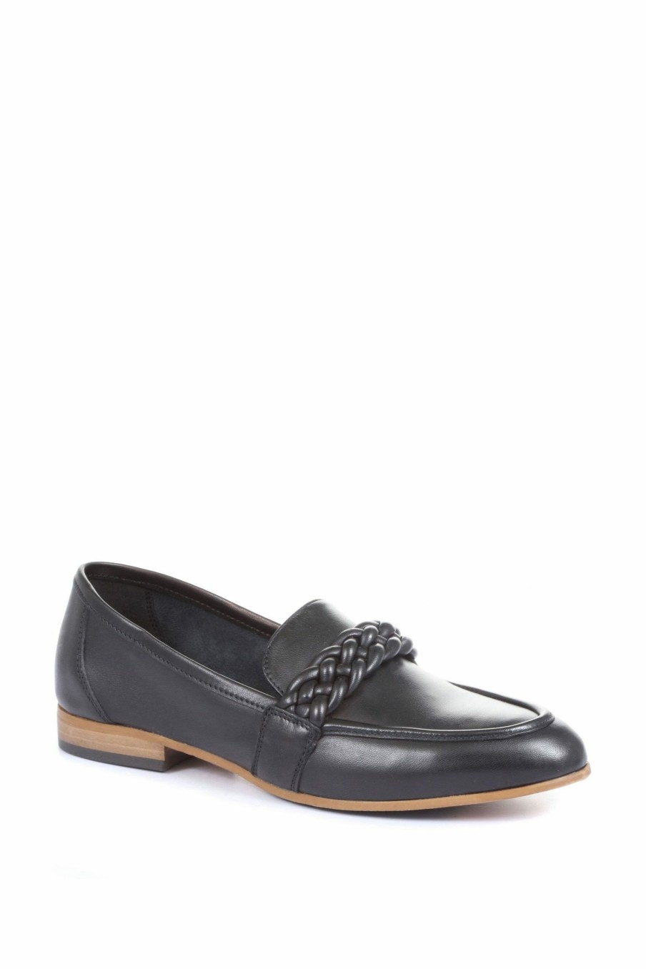 Shoes * | Jones Bootmaker Black Sandpiper Ladies Loafers