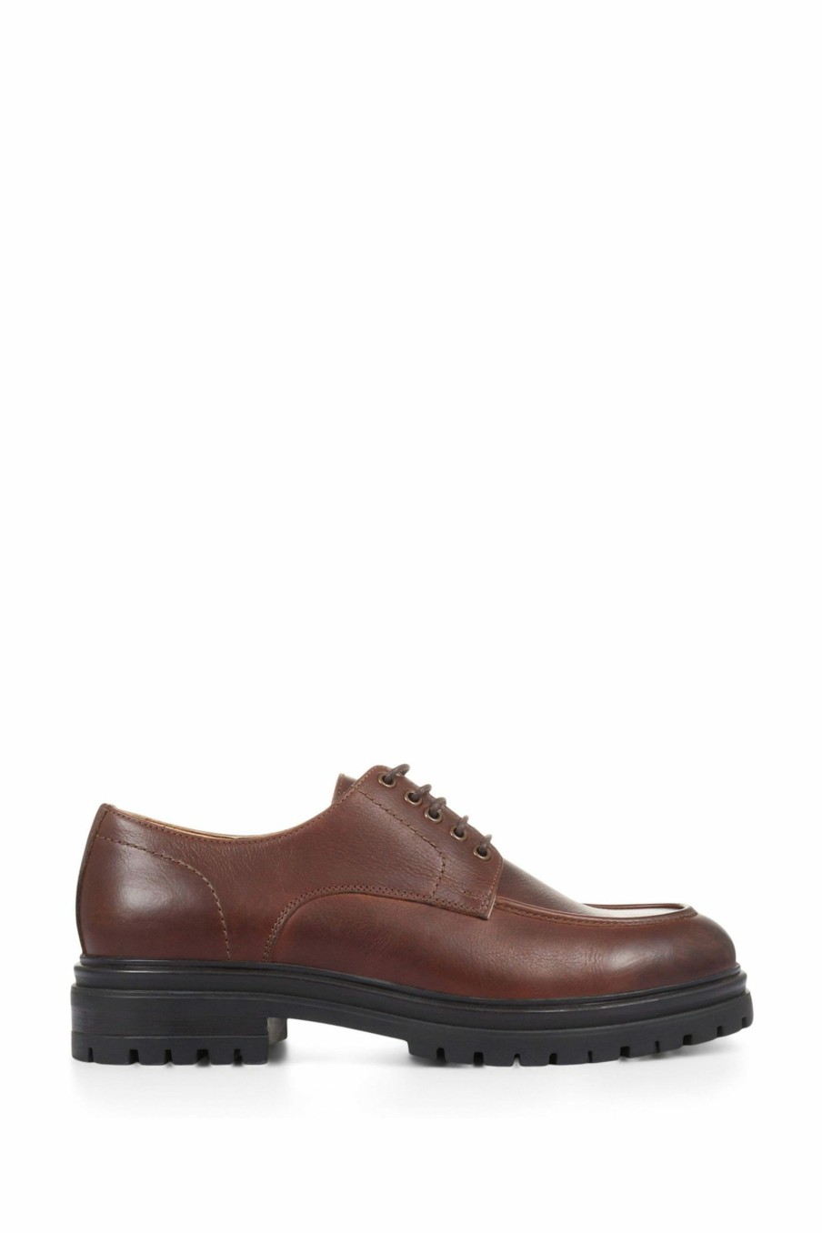 Shoes * | Jones Bootmaker Brown Londyn Leather Derby Shoes