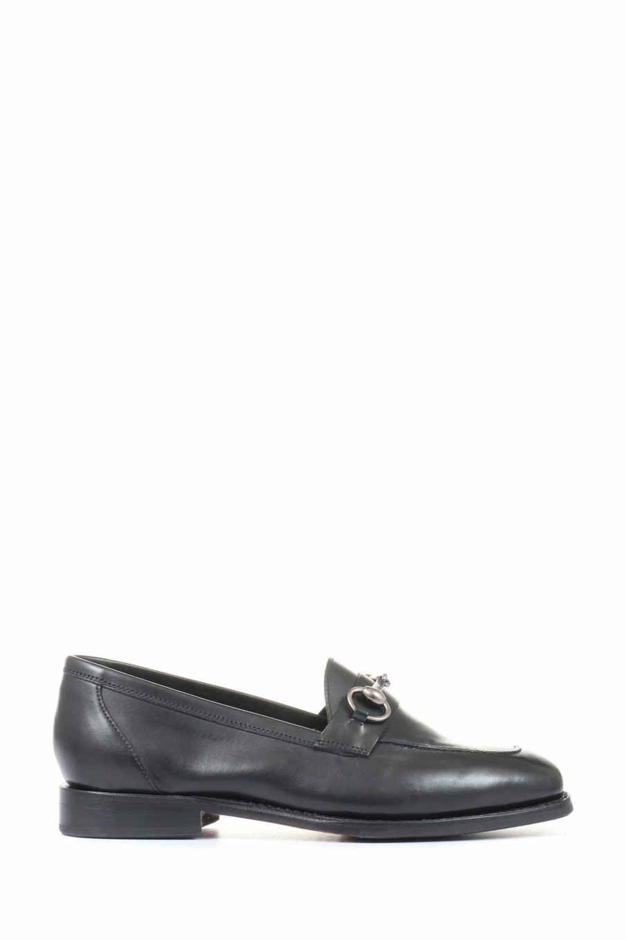 Shoes * | Jones Bootmaker Black Hummingbird Goodyear Welted Ladies Leather Loafers