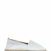 Shoes * | Jones Bootmaker White Adalyn Ladies Leather Espadrilles