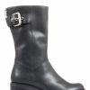 Other * | Jones Bootmaker Womens Black Lacee Leather Calf Boots