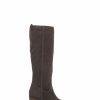 Boots * | Jones Bootmaker Green Iona Slouch Suede Ladies Knee Boots