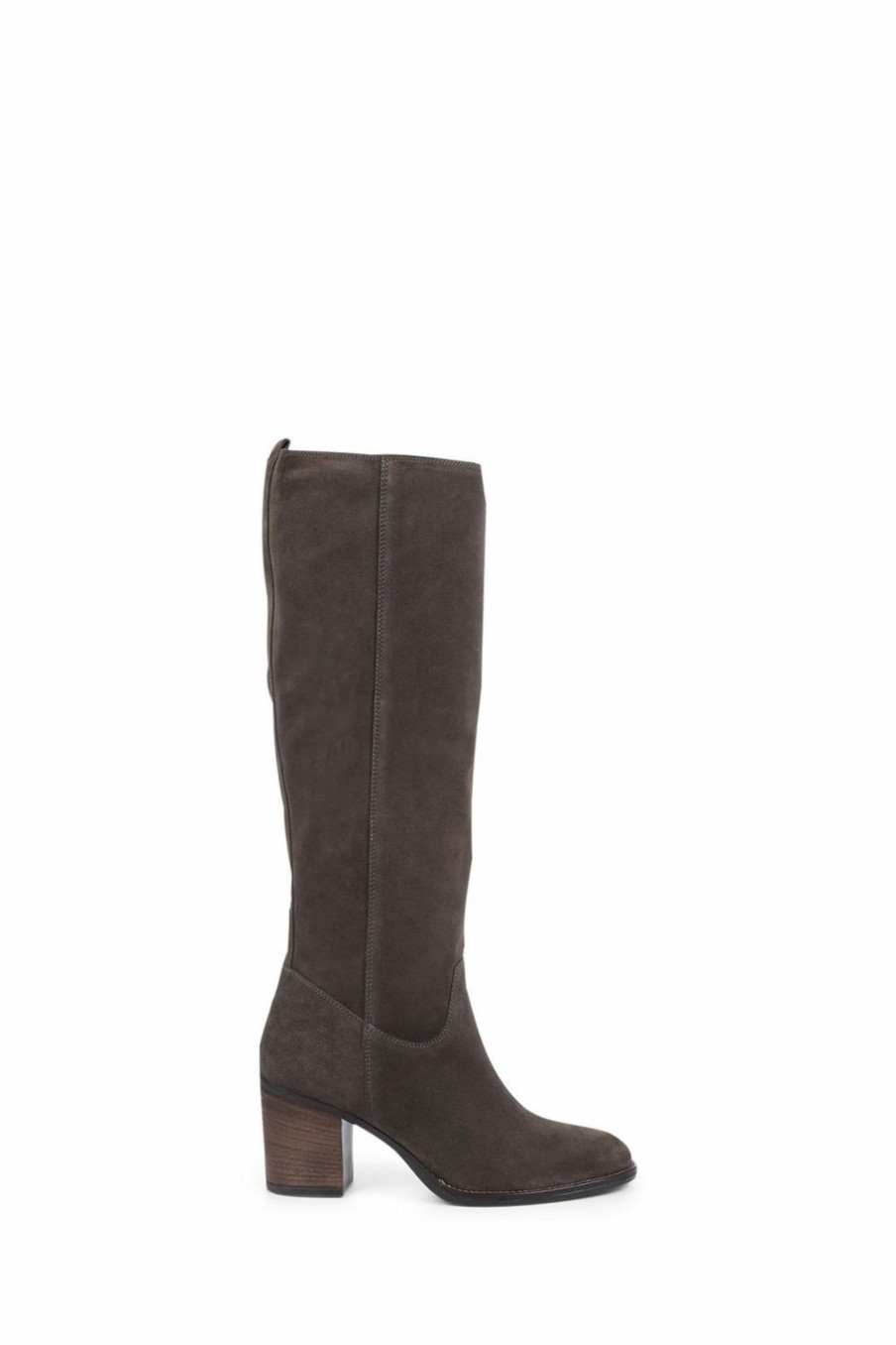 Boots * | Jones Bootmaker Green Iona Slouch Suede Ladies Knee Boots