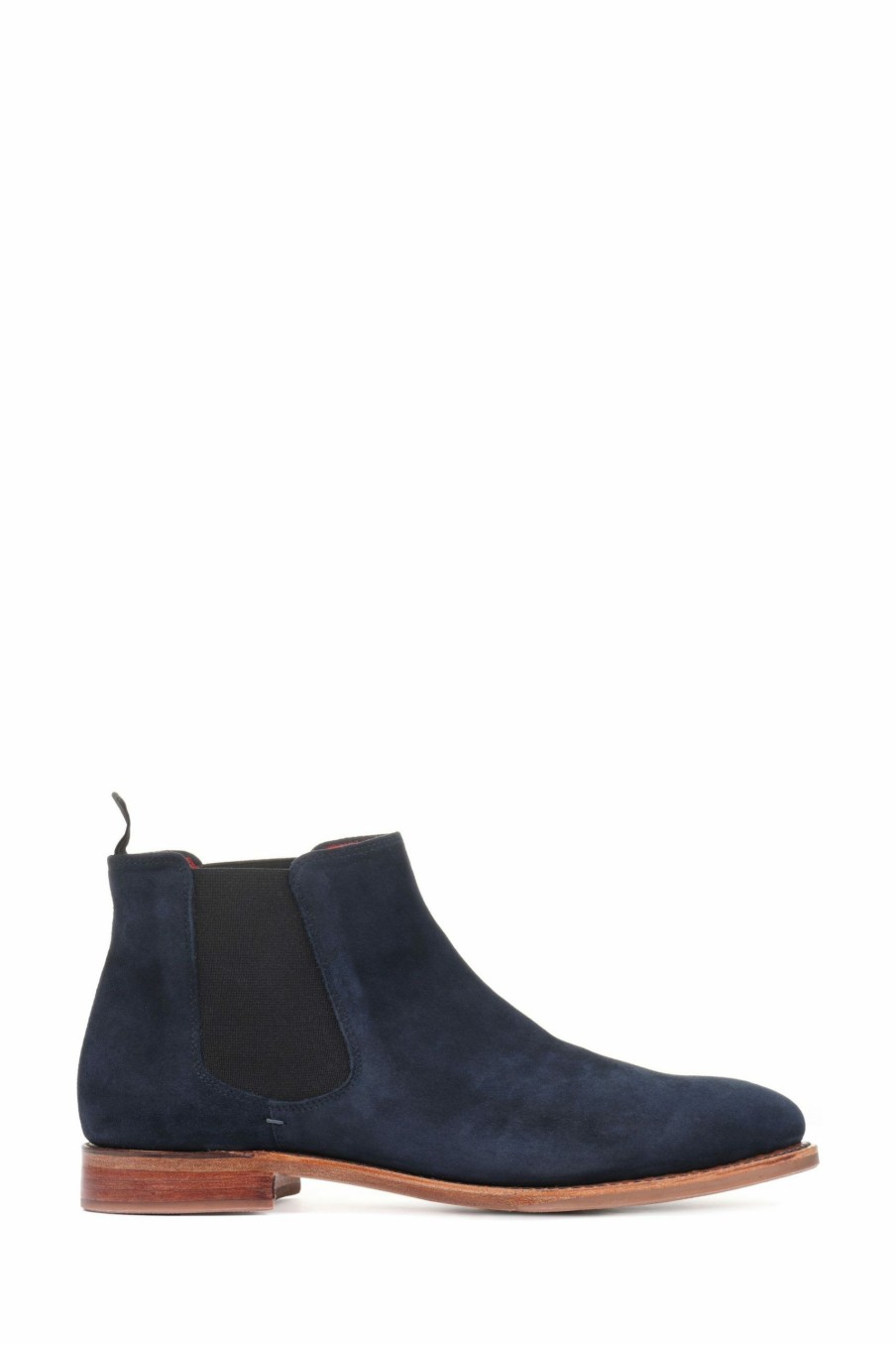 Boots * | Jones Bootmaker Blue Primrose Goodyear Welted Suede Ladies Chelsea Boots