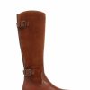 Boots * | Jones Bootmaker Brown Leather Knee High Boots