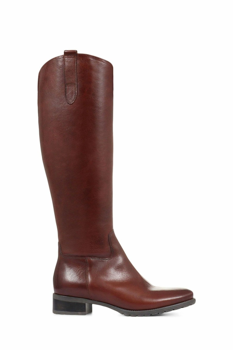 Boots * | Jones Bootmaker Womens Cinzia Brown Leather Riding Boots