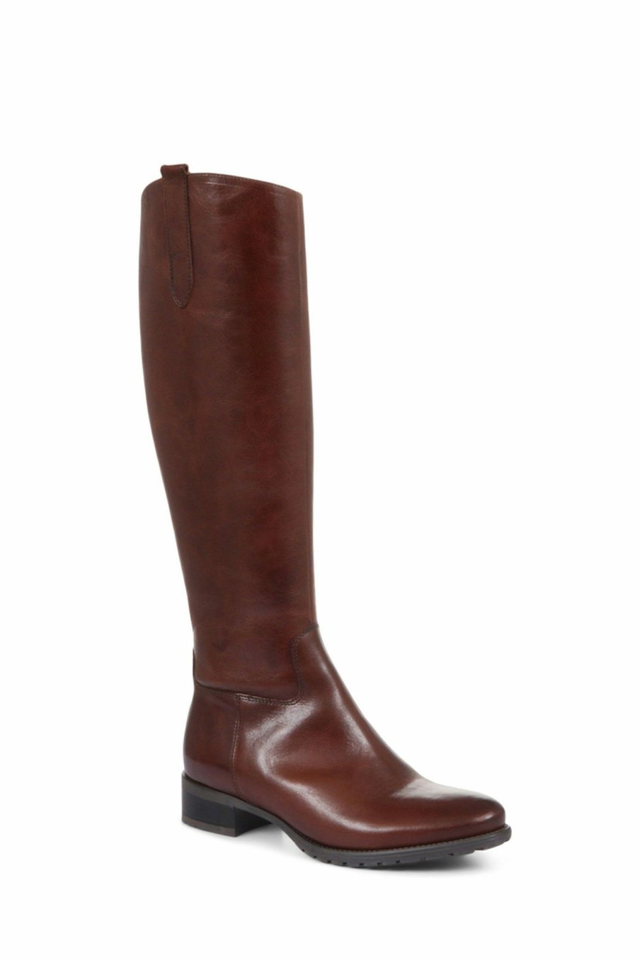 Boots * | Jones Bootmaker Womens Cinzia Brown Leather Riding Boots