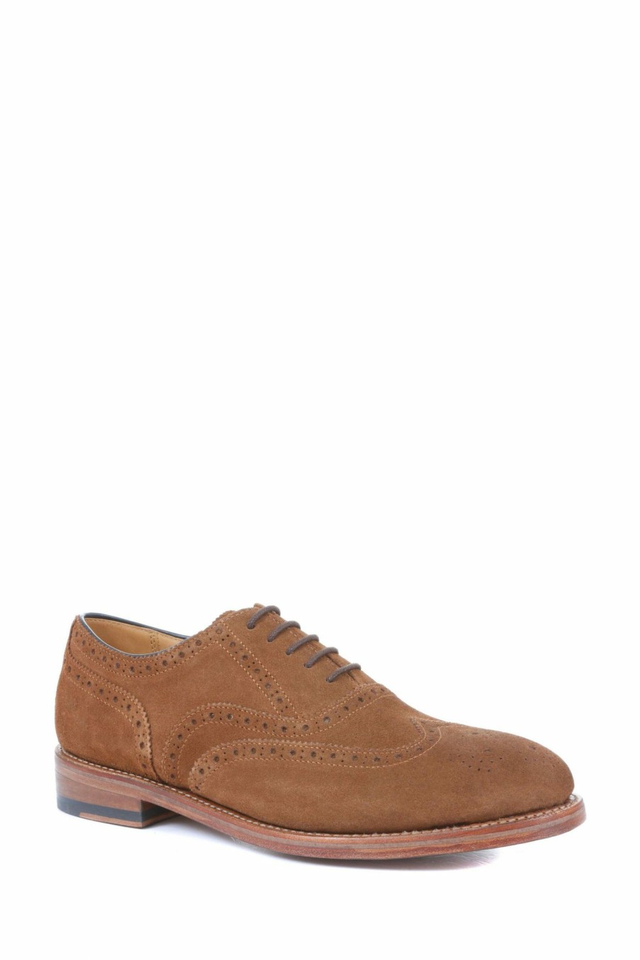 Shoes * | Jones Bootmaker Brown Barons Leather Brogues