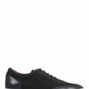 Trainers * | Jones Bootmaker Mens Black Sterling Leather Lace Up Trainers