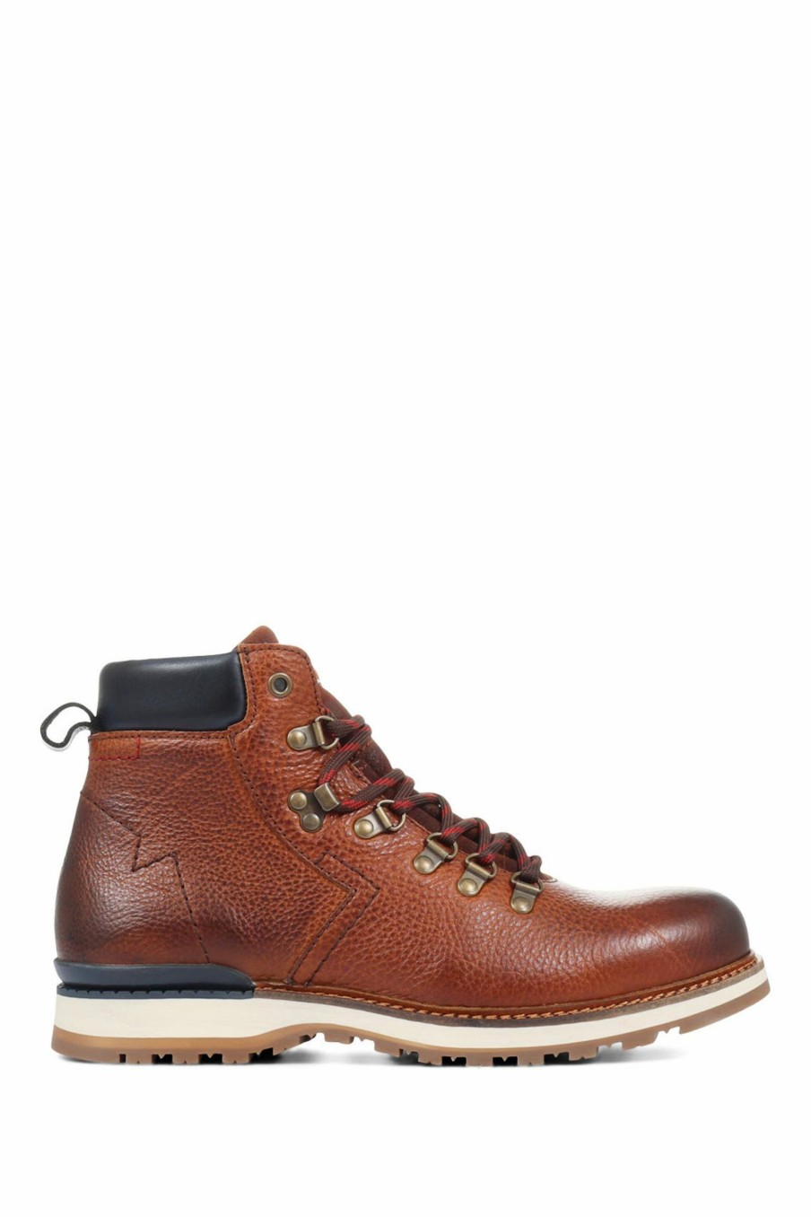 Boots * | Jones Bootmaker Mens Brown Timothy Leather Hiking Boots