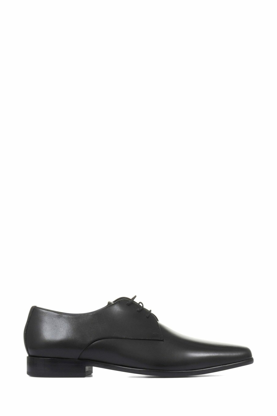 Shoes * | Jones Bootmaker Black Dallas Leather Derby Shoes