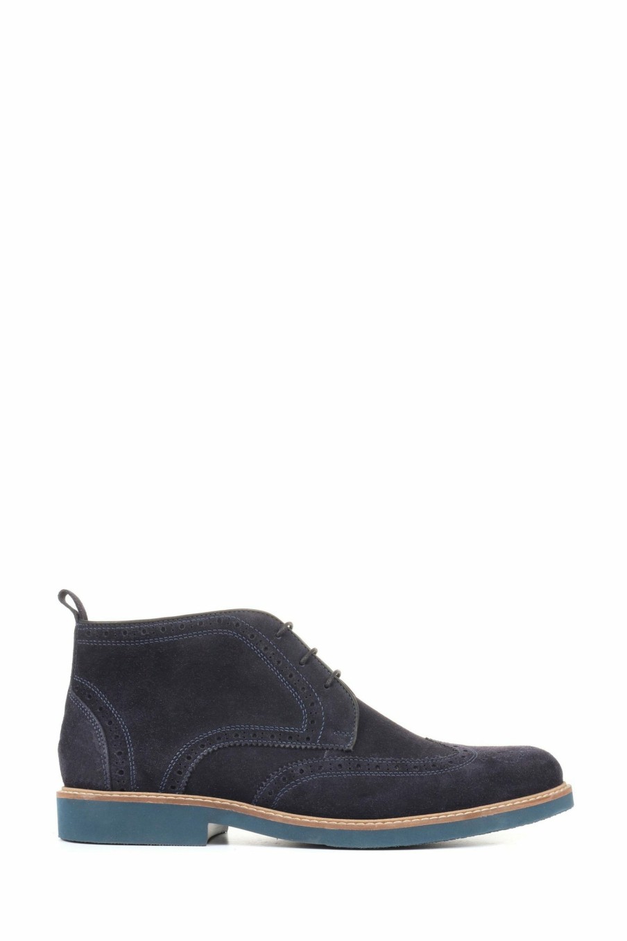 Boots * | Jones Bootmaker Blue Davies Suede Chukka Boots