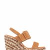 Sandals * | Jones Bootmaker Amerie Tan Brown Wedge Sandals