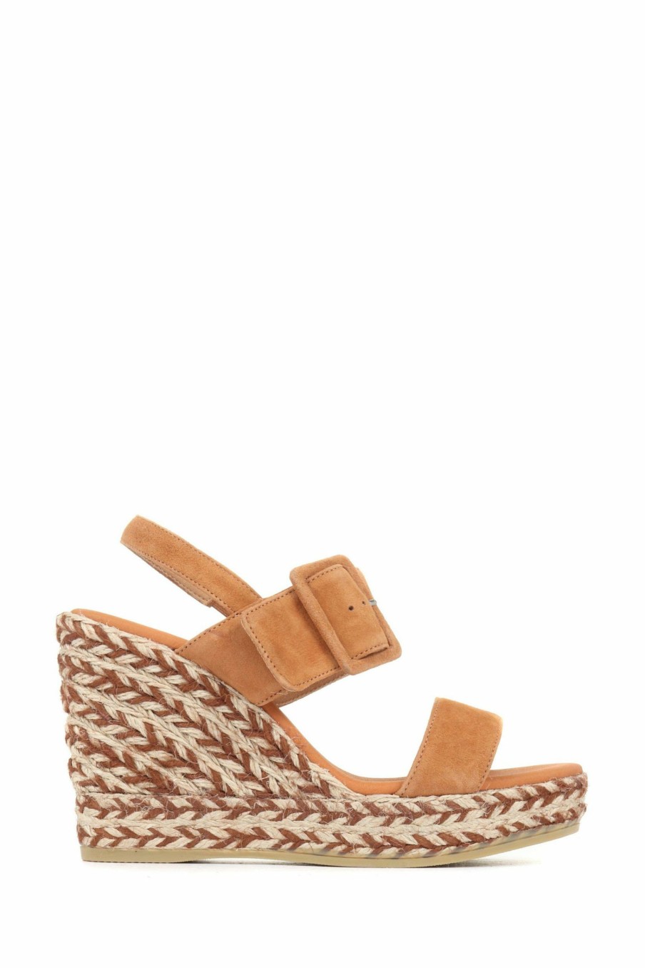 Sandals * | Jones Bootmaker Amerie Tan Brown Wedge Sandals