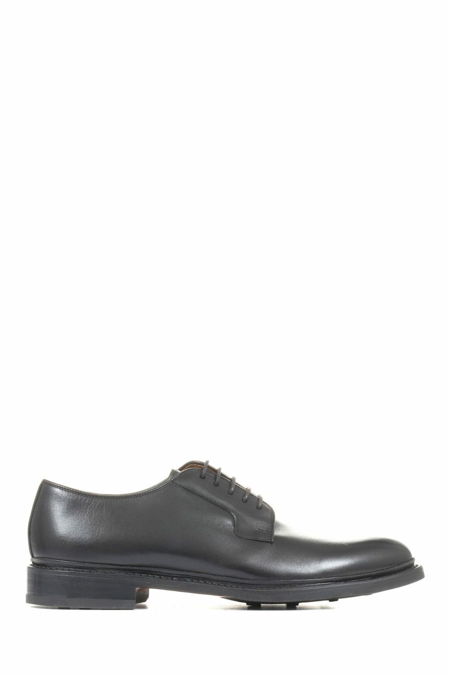 Other * | Jones Bootmaker Mens Black Brussels Leather Derby Shoes