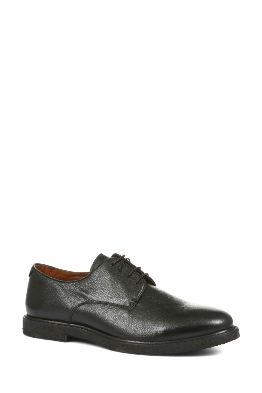 Shoes * | Jones Bootmaker Kip Black Leather Derby Shoes