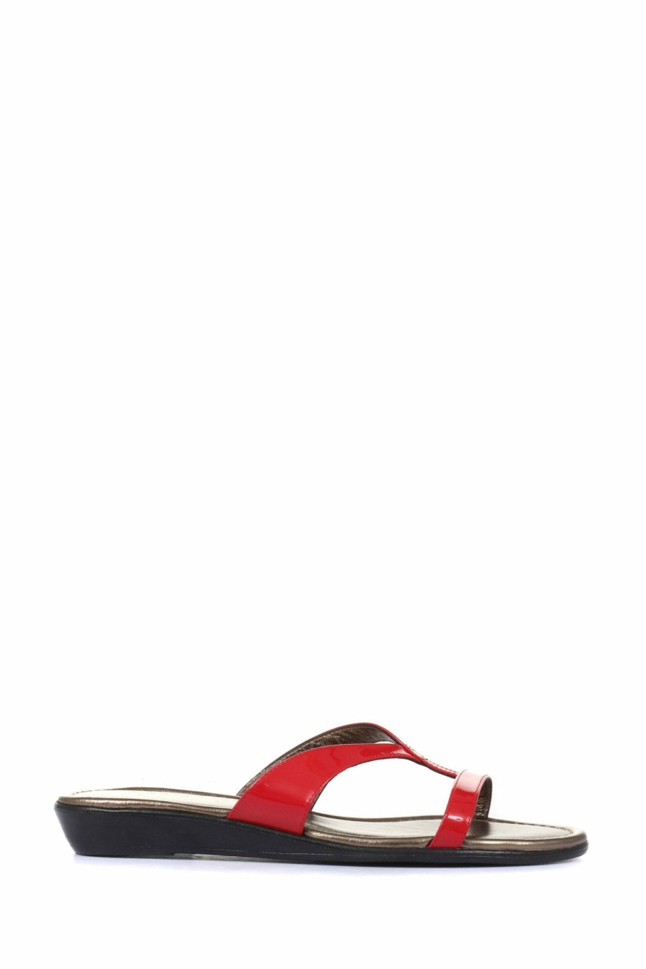 Sandals * | Jones Bootmaker Red Klevina Ladies Leather Leopard Print Mule Sandals