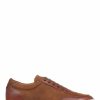 Trainers * | Jones Bootmaker Mens Tan Brown Sterling Leather Lace Up Trainers