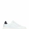 Trainers * | Jones Bootmaker Enrica White Leather Platform Trainers