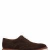 Shoes * | Jones Bootmaker Brown Bedford Casual Men'S Leather Suede Brogues With Vibram Soles