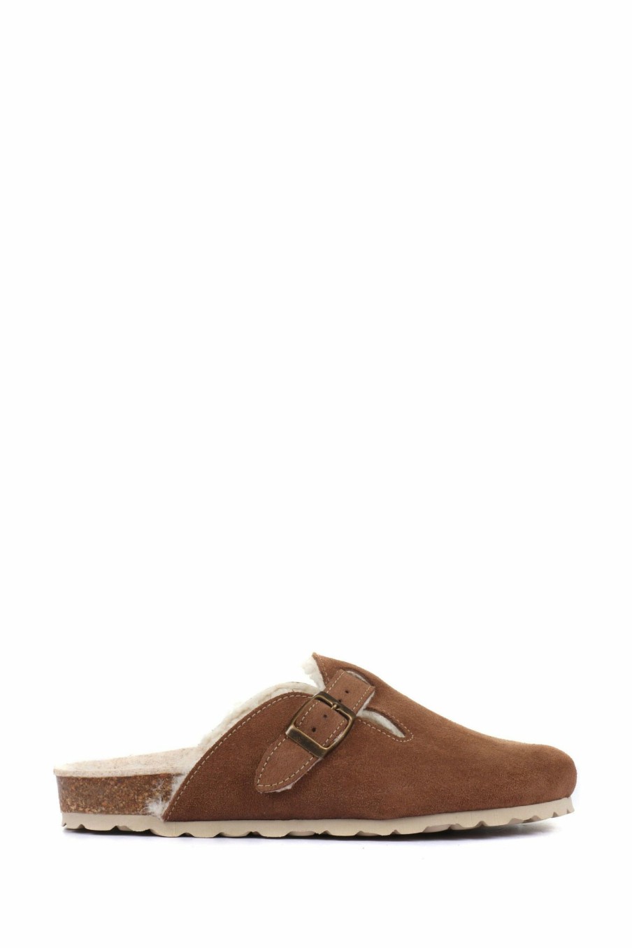 Shoes * | Jones Bootmaker Tan Brown Libby Suede Clogs