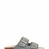 Sandals * | Jones Bootmaker Grey Lexi Womens Dual Strap Mules