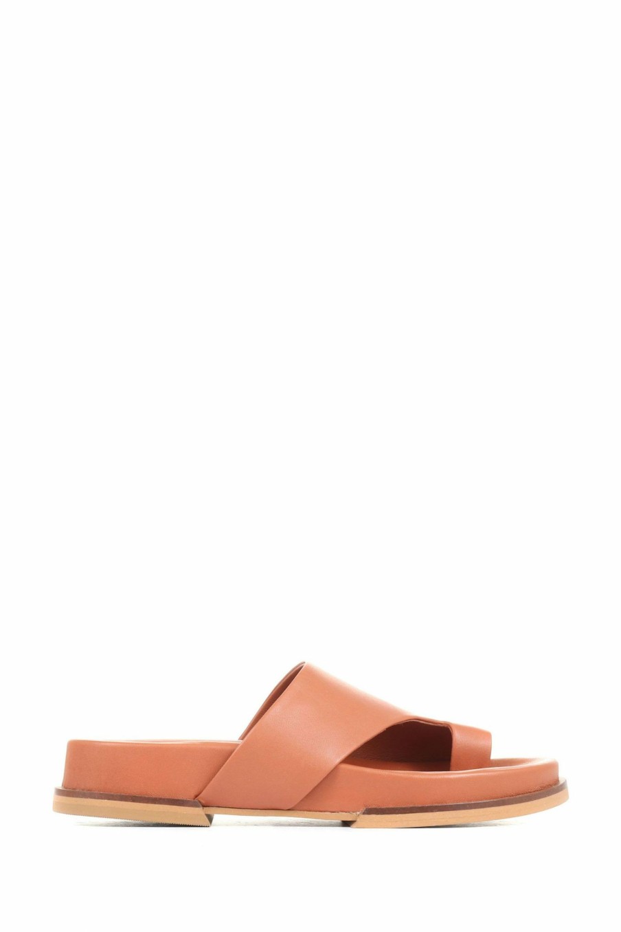 Sandals * | Jones Bootmaker Lea Leather Toe Post Brown Sandals