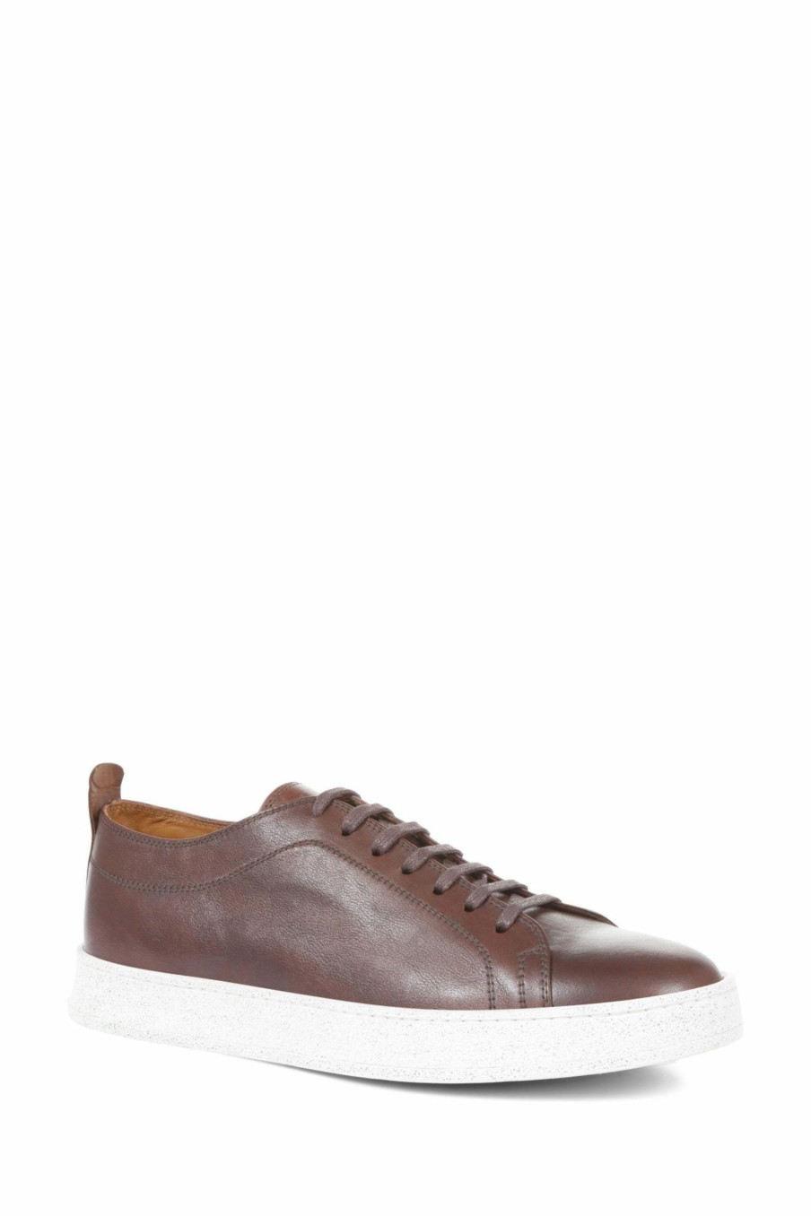 Trainers * | Jones Bootmaker Brown Southfields Lace-Up Leather Trainers