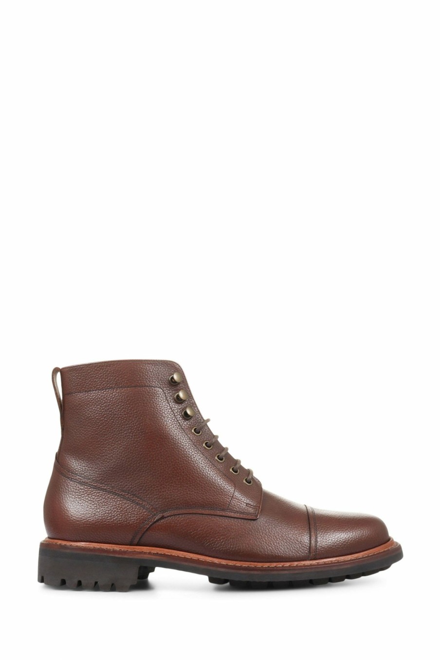 Boots * | Jones Bootmaker Brown Barking Goodyear Welted Leather Ankle Boots