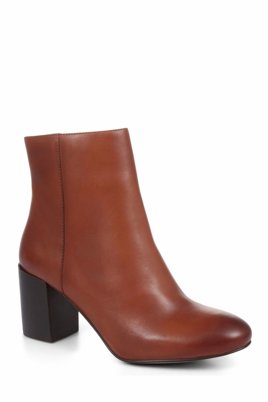 Boots * | Jones Bootmaker Brown Neptune Leather Heeled Ankle Boots