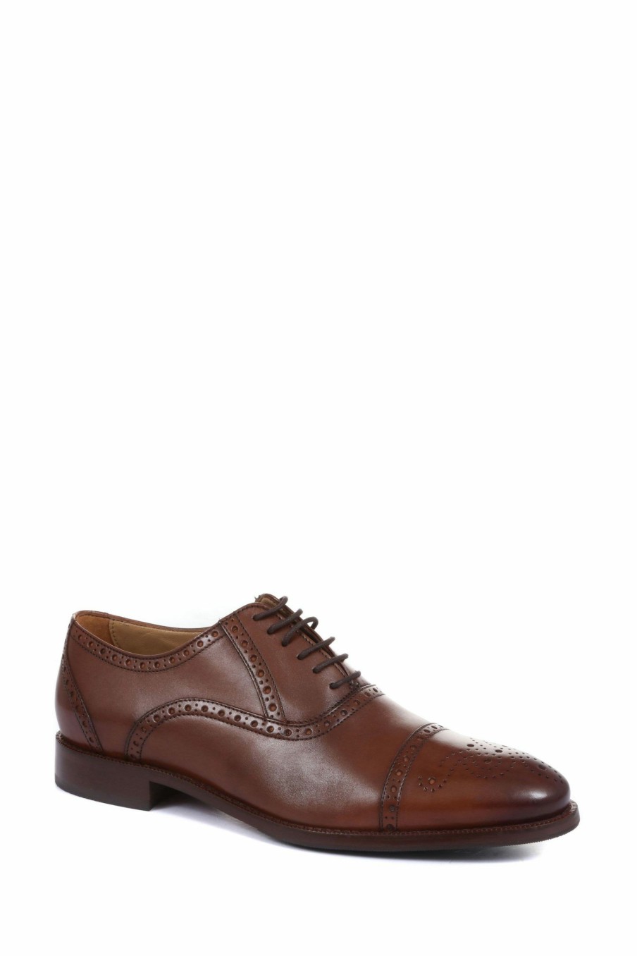 Shoes * | Jones Bootmaker Brown Maynard Men'S Leather Oxford Brogues