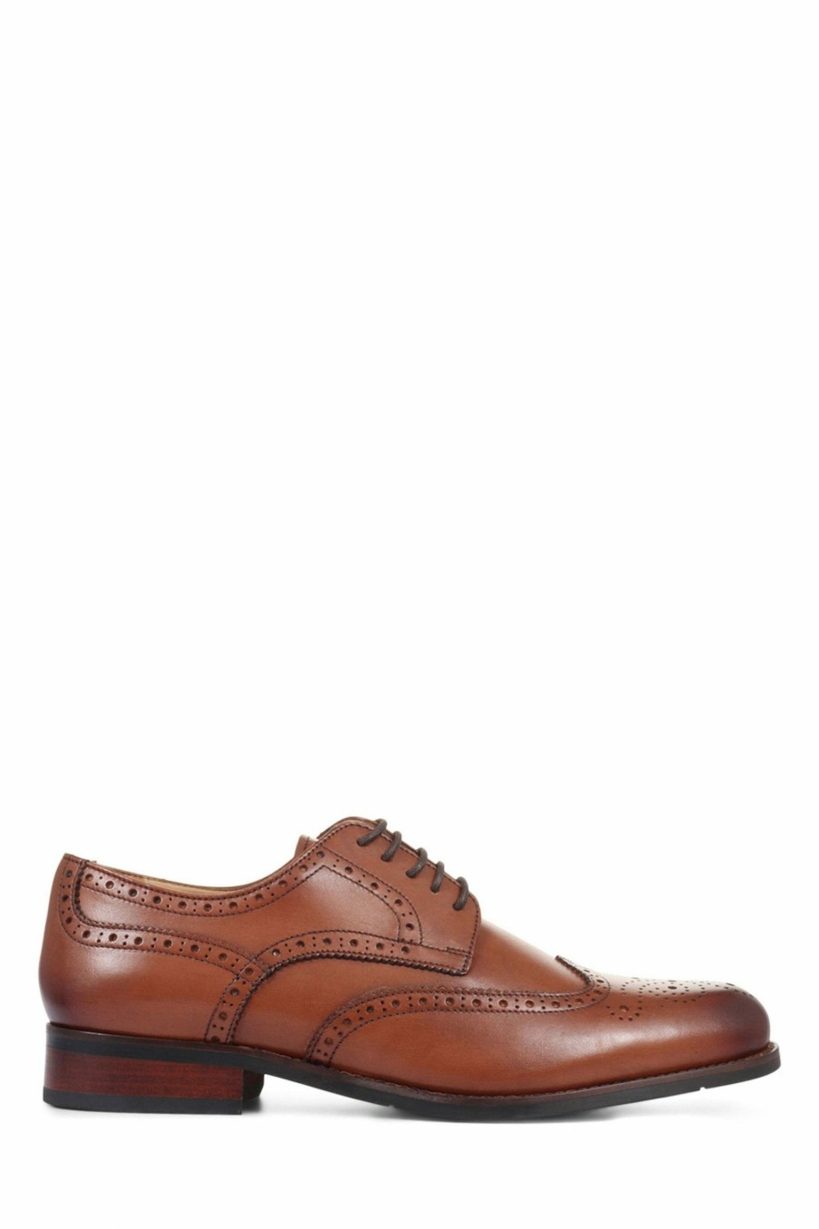 Shoes * | Jones Bootmaker Brown Gents Wide Fit Leather Lace Smart Shoes