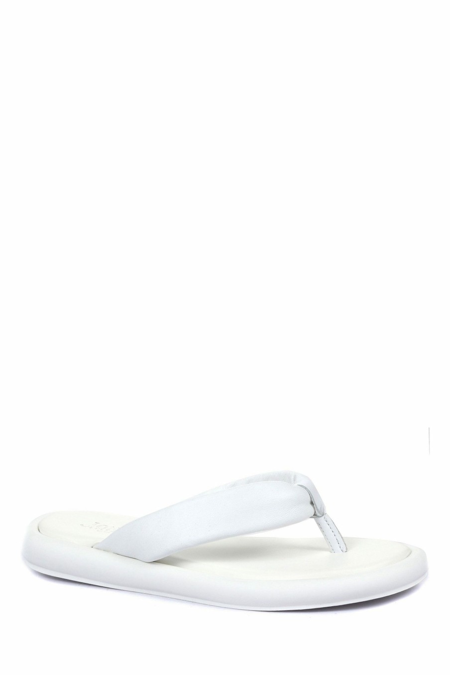 Sandals * | Jones Bootmaker White Carine Leather Toe Post Sandals