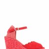 Sandals * | Jones Bootmaker Red Alejandra Espadrille Wedge Sandals