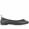 Shoes * | Jones Bootmaker Madora Black Ballet Flat Shoes