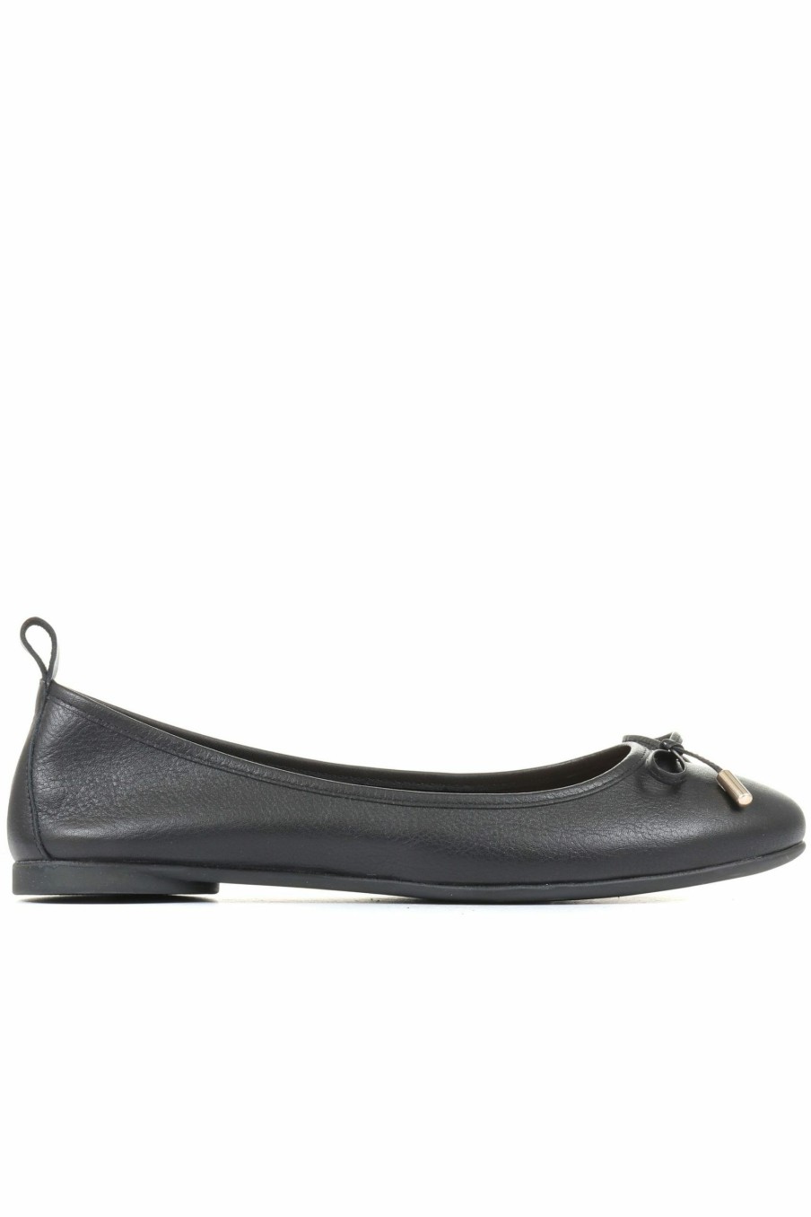 Shoes * | Jones Bootmaker Madora Black Ballet Flat Shoes