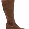 Boots * | Jones Bootmaker Brown Leather Flat Pointed Ladies Riding Boots