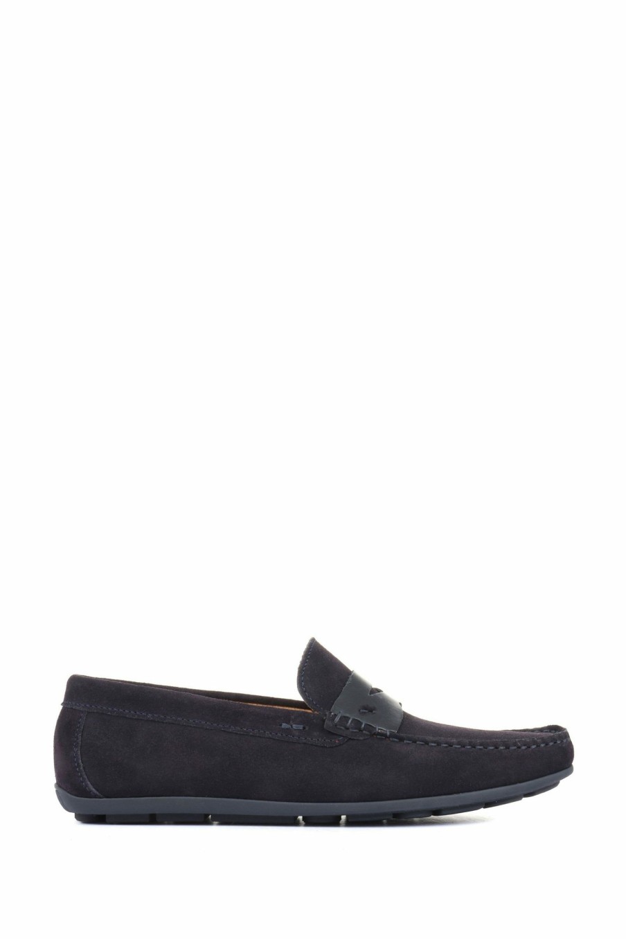 Shoes * | Jones Bootmaker Blue Pierson Suede Leather Men'S Loafers