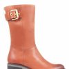 Boots * | Jones Bootmaker Womens Brown Lacee Leather Calf Boots