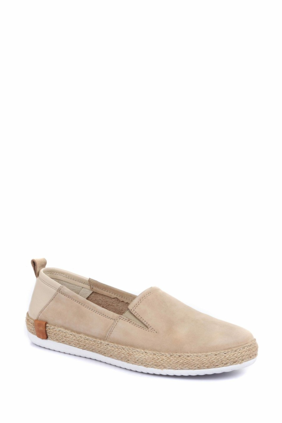 Shoes * | Jones Bootmaker Natural Milan Leather Ladies Espadrilles