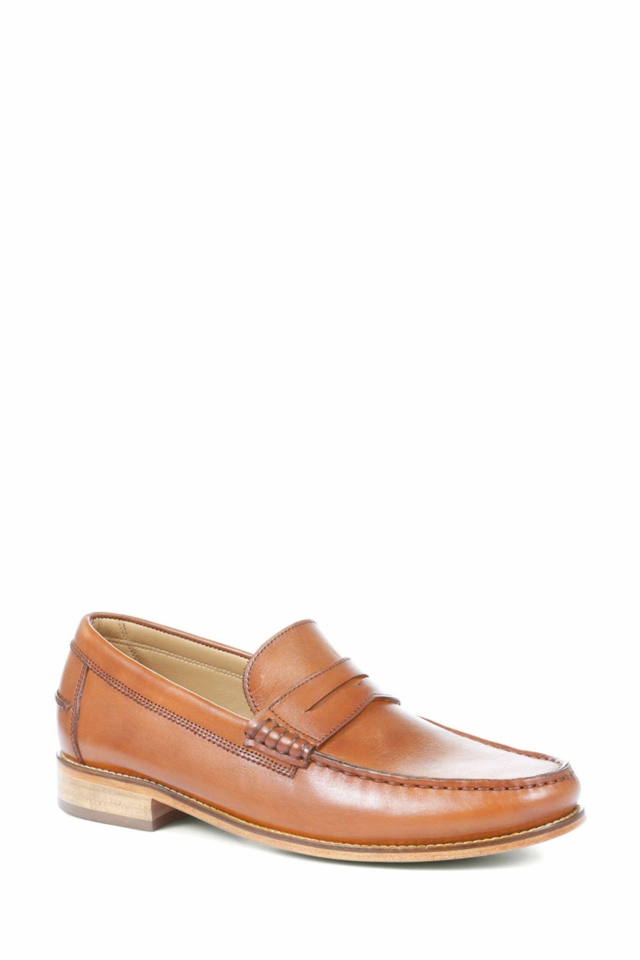 Shoes * | Jones Bootmaker Natural Rivers Leather Penny Loafers