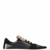 Trainers * | Jones Bootmaker Women'S Black Ashlynn Leather Lace-Up Trainers