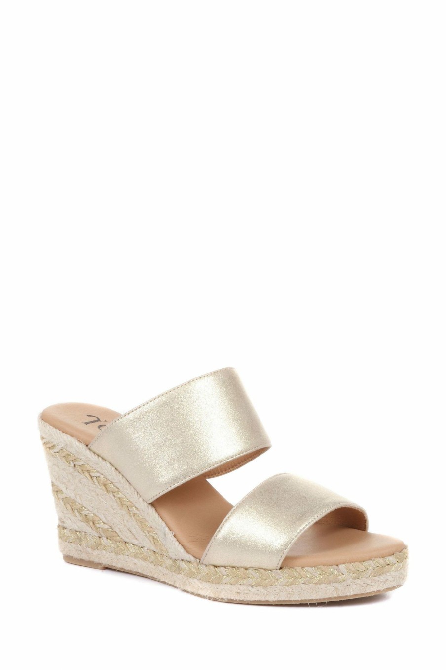 Other * | Jones Bootmaker Gold Amabelle Wedge Mule Sandals