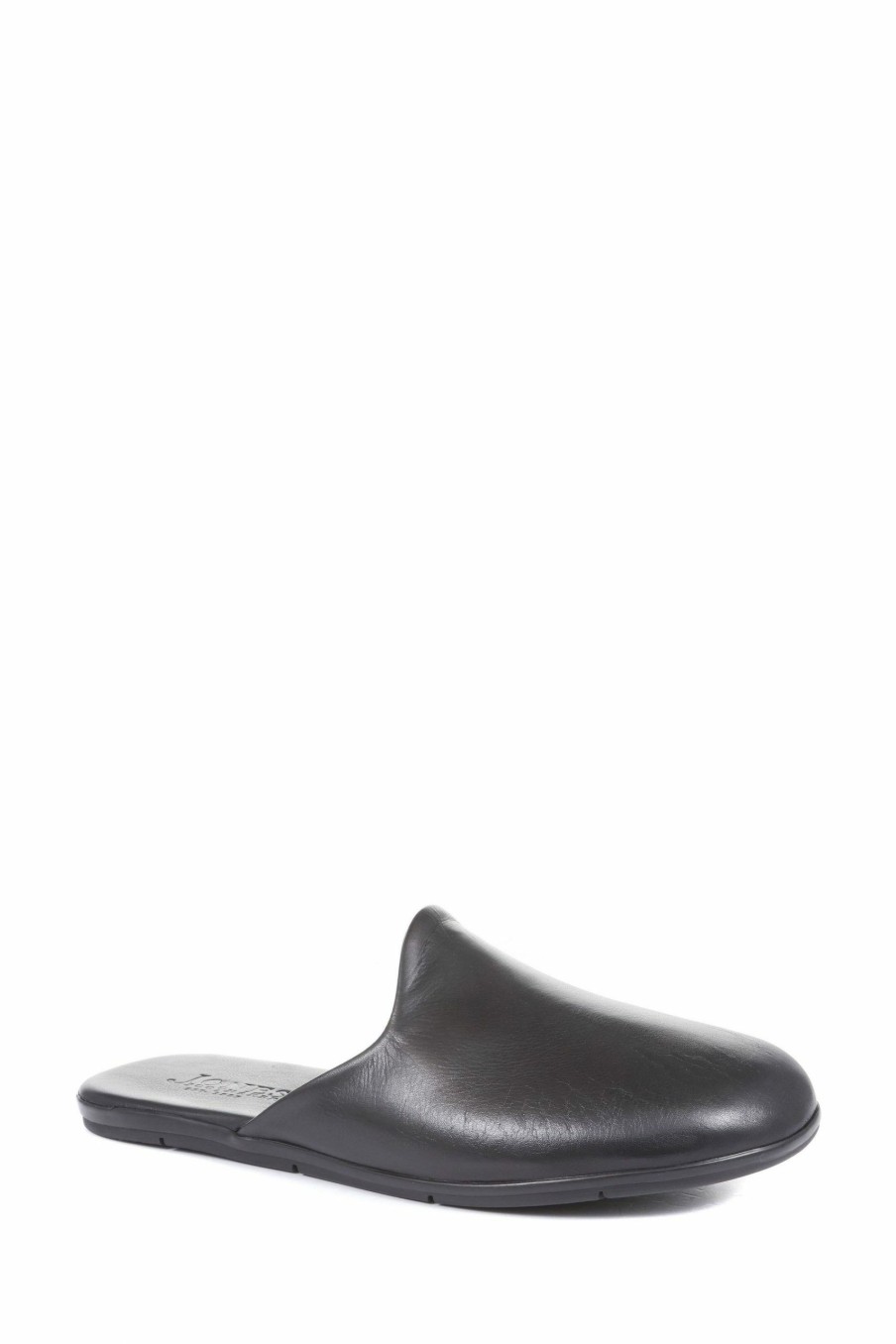 Other * | Jones Bootmaker Mens Black Woodford Mule Slippers