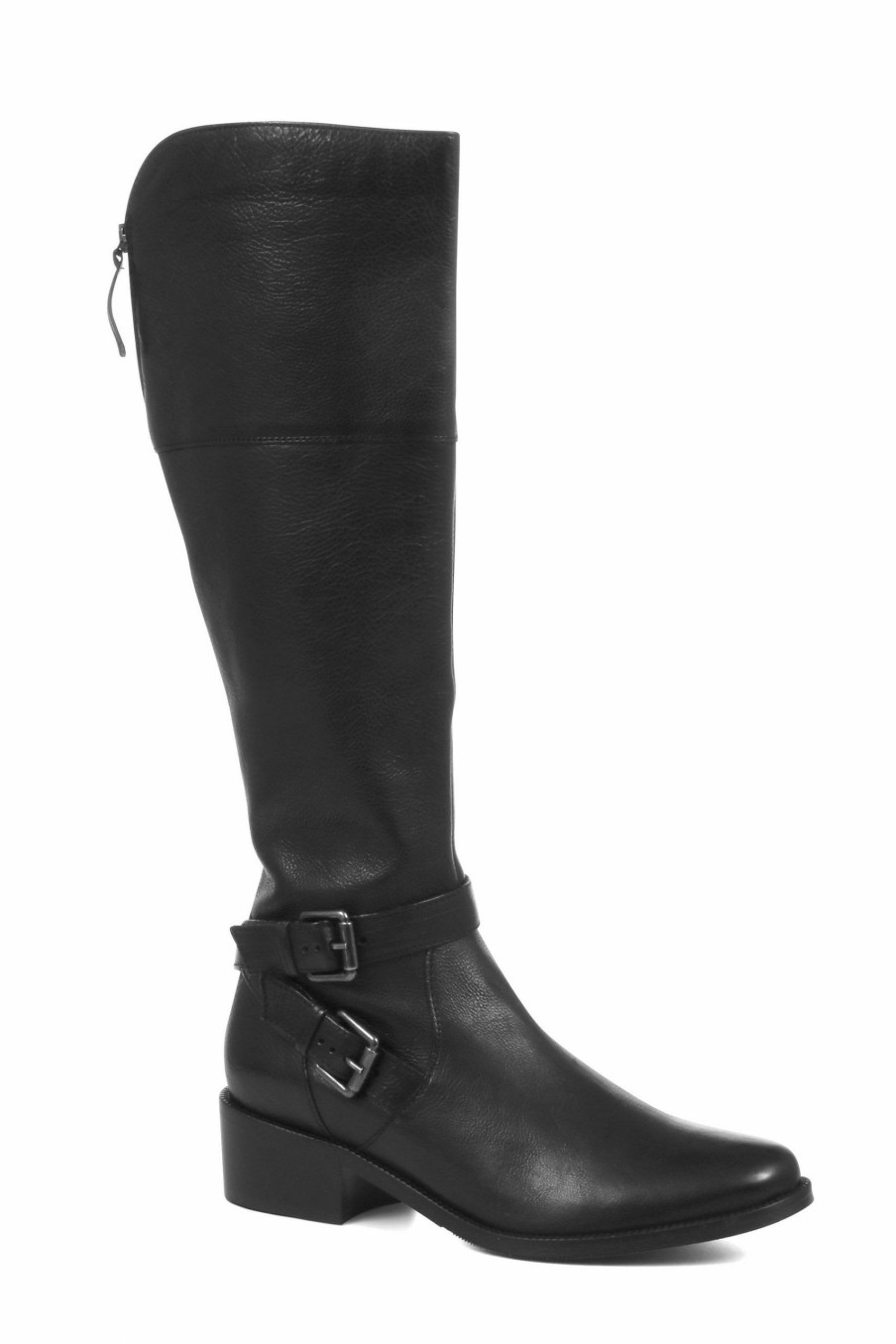 Other * | Jones Bootmaker Black Slim Fit Leather Ladies Knee High Boots