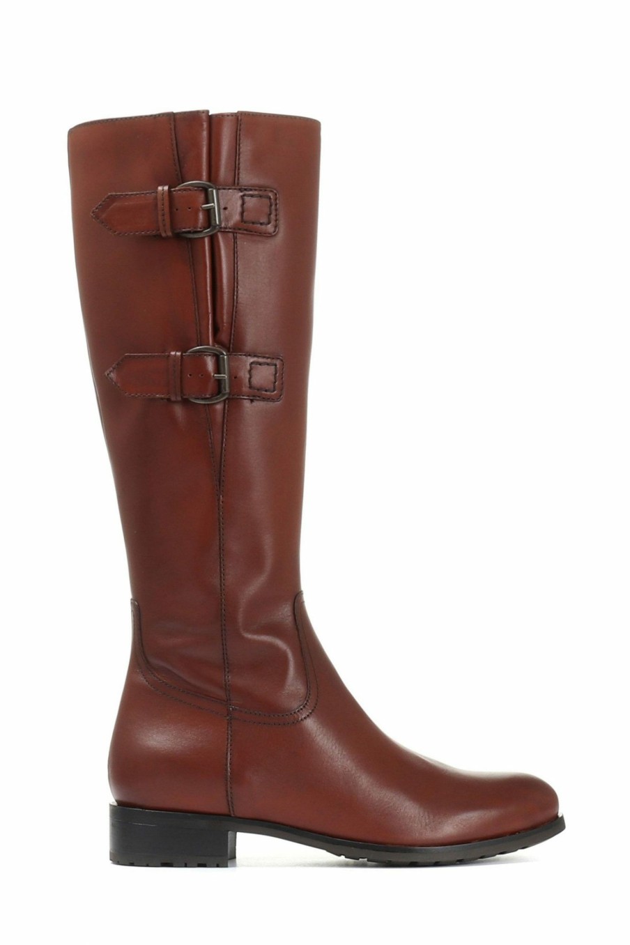 Boots * | Jones Bootmaker Brown Knee High Ladies Leather Boots