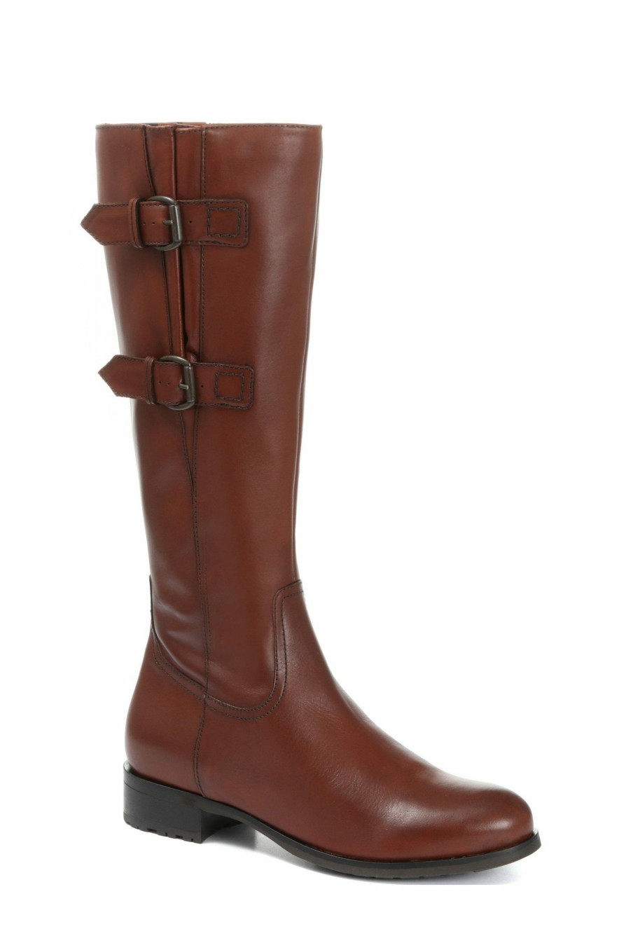 Boots * | Jones Bootmaker Brown Knee High Ladies Leather Boots