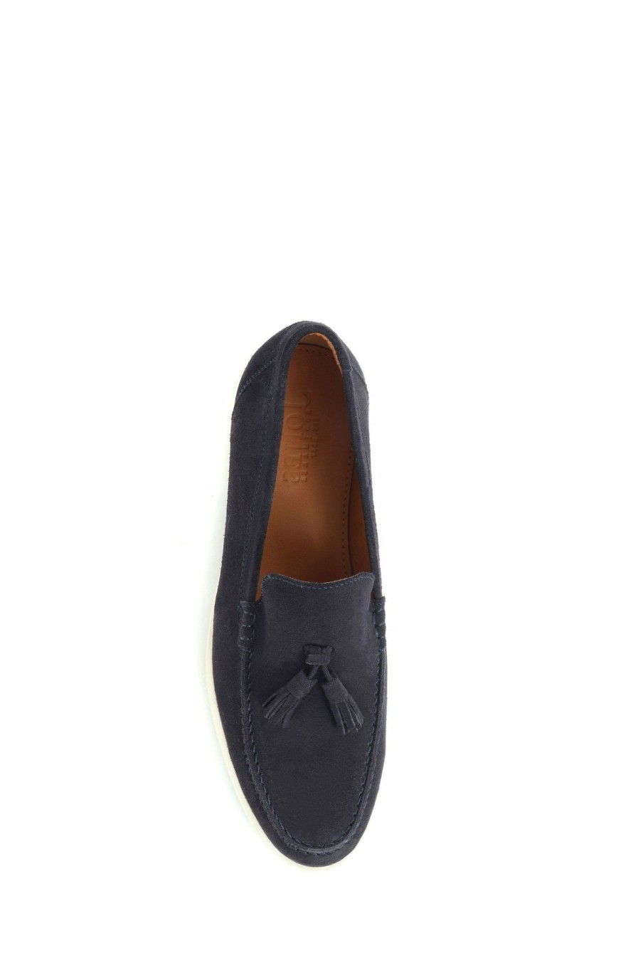 Shoes * | Jones Bootmaker Blue Quin Tassel Loafers